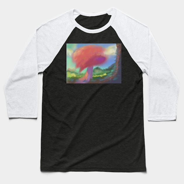 The tree of joy Baseball T-Shirt by Adam Thornton Illustration